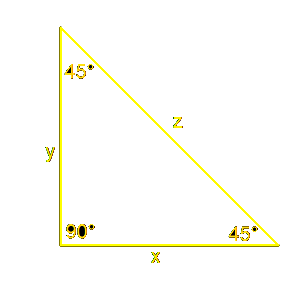 trójkąt o kątach 45 45 90